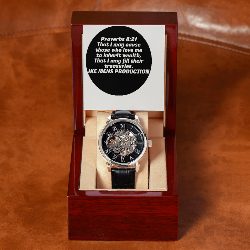 PROVERBS OPENWORK MEN'S WATCH