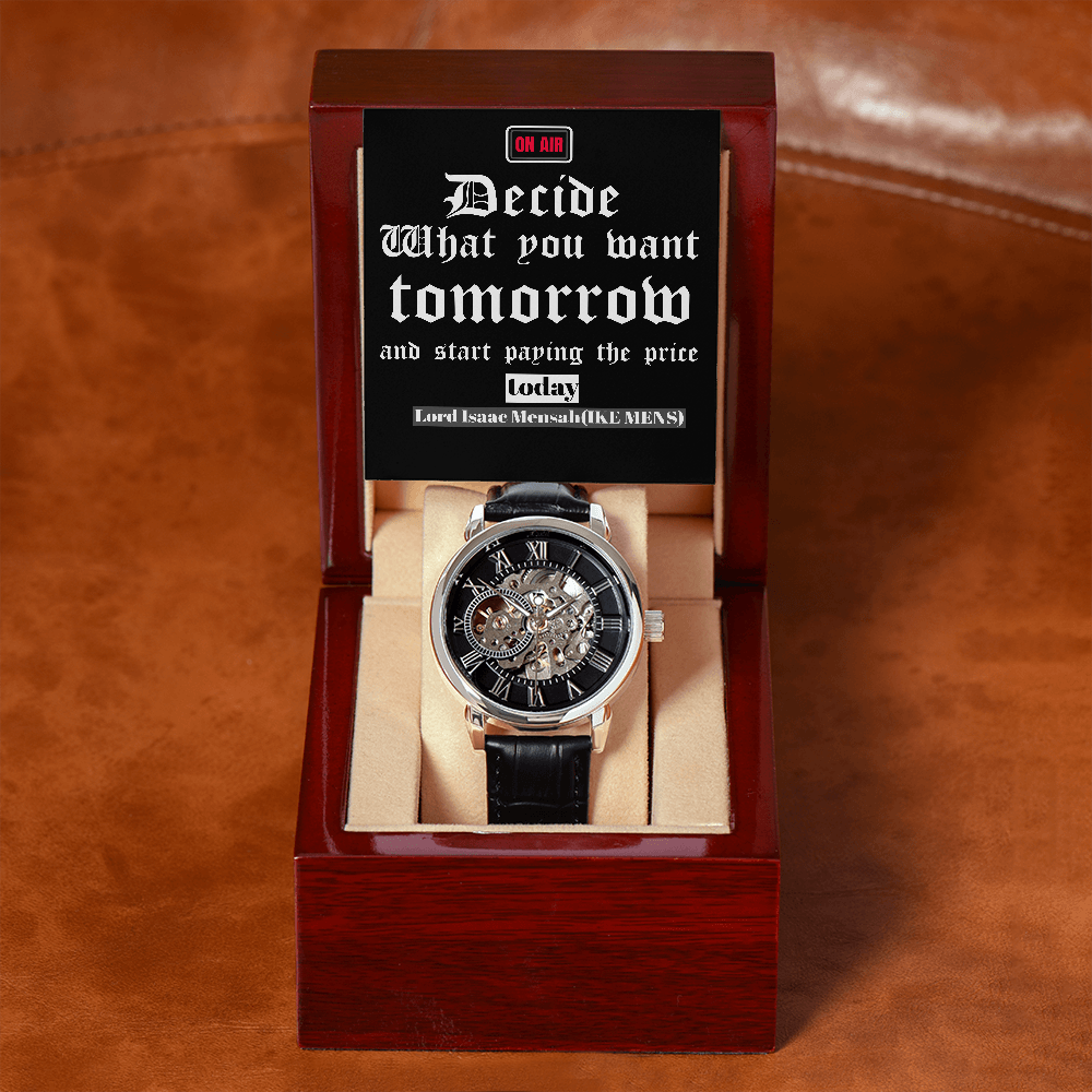 IKE MENS QUOTE OPENWORK WATCH