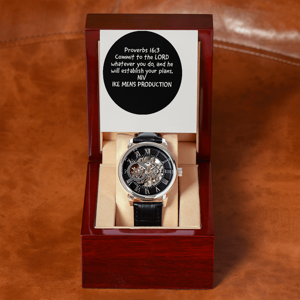 PROVERBS OPENWORK MEN'S WATCH