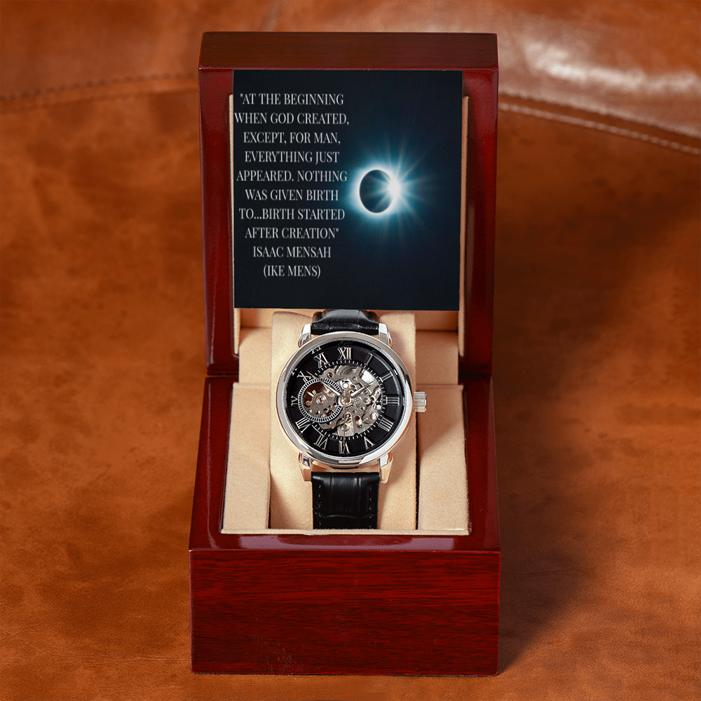 IKE MENS QUOTE OPENWORK MEN'S WATCH