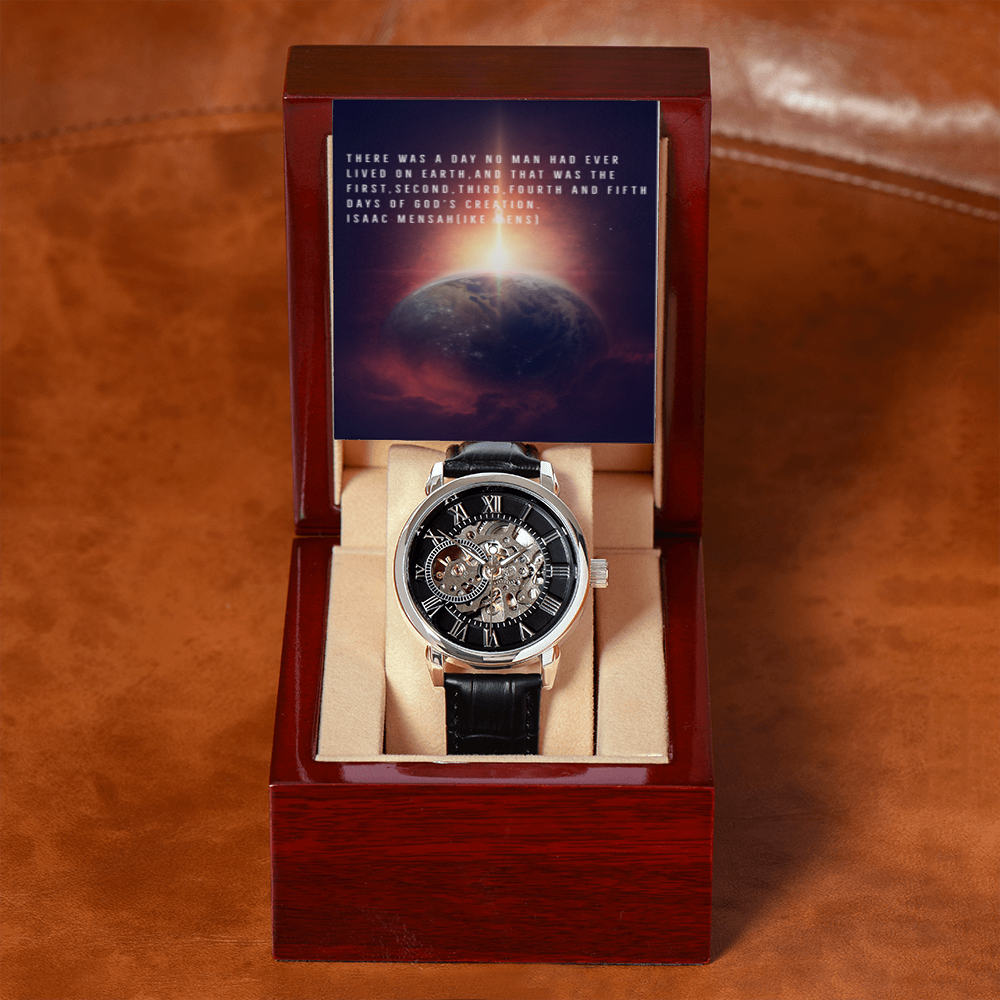IKE MENS QUOTE OPENWORK MEN'S WATCH