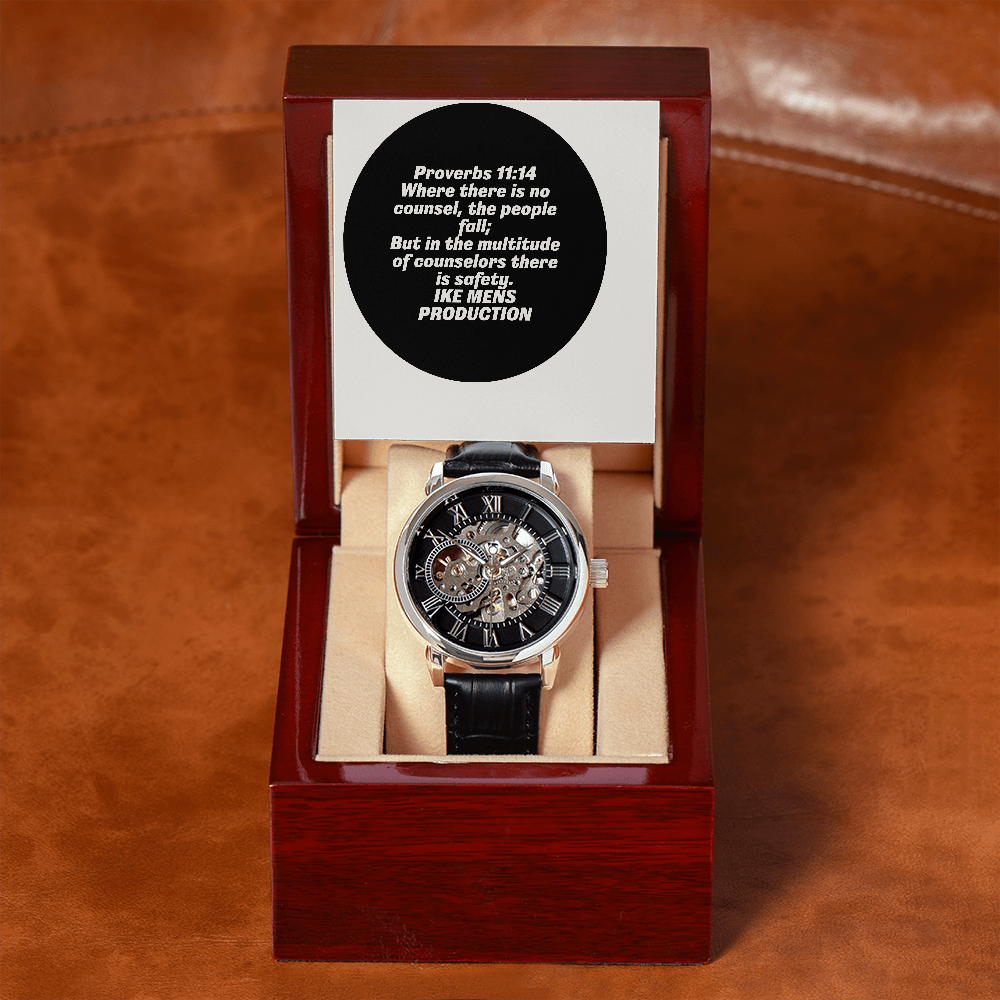 PROVERBS OPENWORK MEN'S WATCH