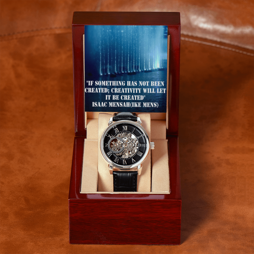 IKE MENS QUOTE OPENWORK MEN'S WATCH