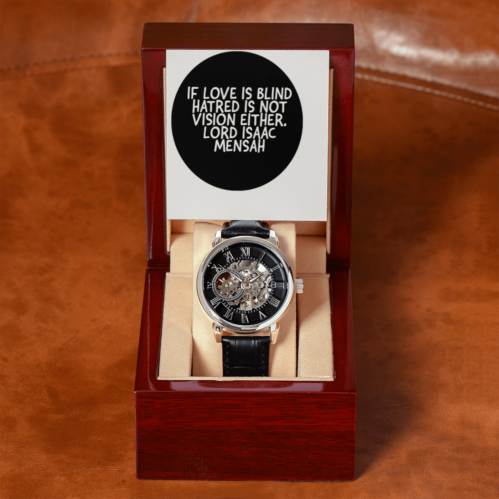 IKE MENS QUOTE OPENWORK MEN'S WATCH