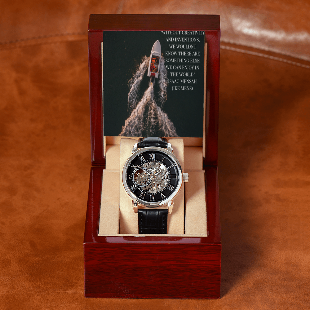 IKE MENS QUOTE OPENWORK MEN'S WATCH