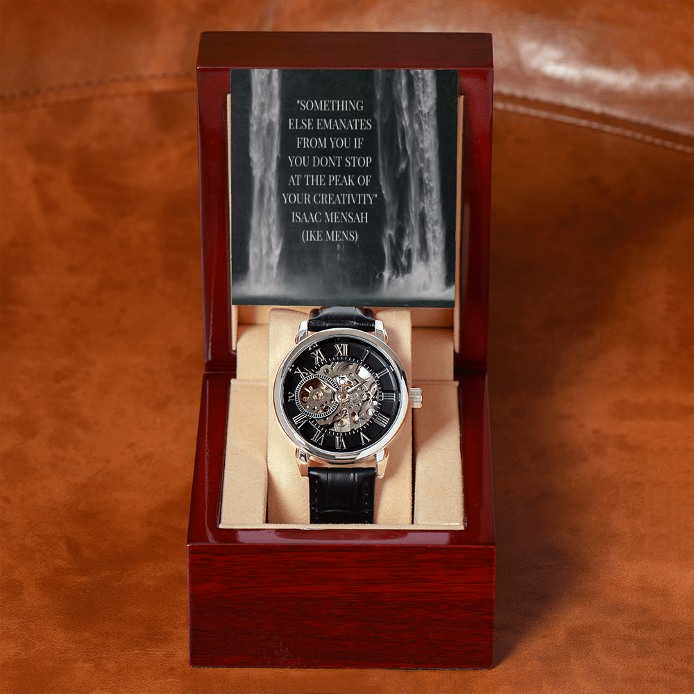IKE MENS QUOTE OPENWORK MEN'S WATCH