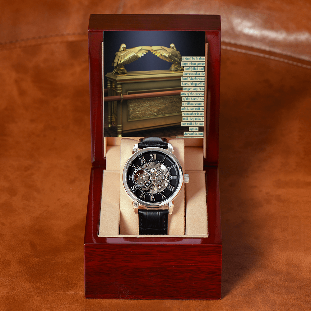ARK OF THE COVENANT MENS OPENWORK WATCH