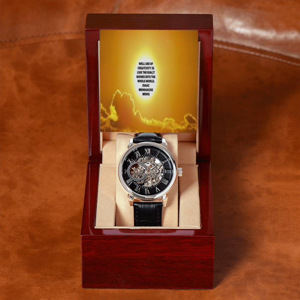 IKE MENS QUOTE OPENWORK MEN'S WATCH