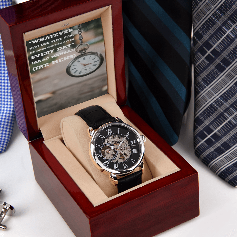 IKE MENS QUOTE OPENWORK MEN'S WATCH