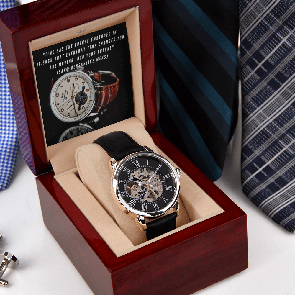 IKE MENS QUOTE OPENWORK MEN'S WATCH
