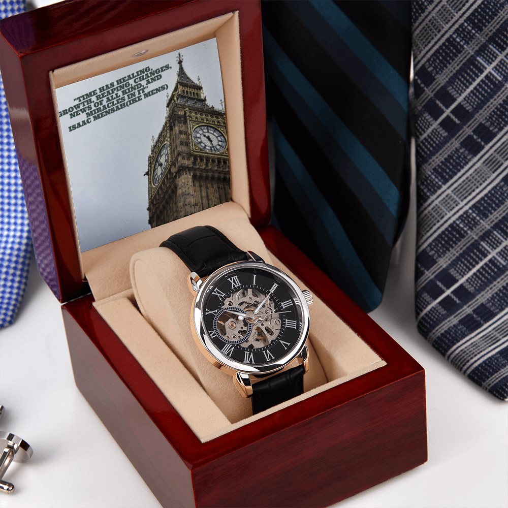 IKE MENS QUOTE OPENWORK MEN'S WATCH