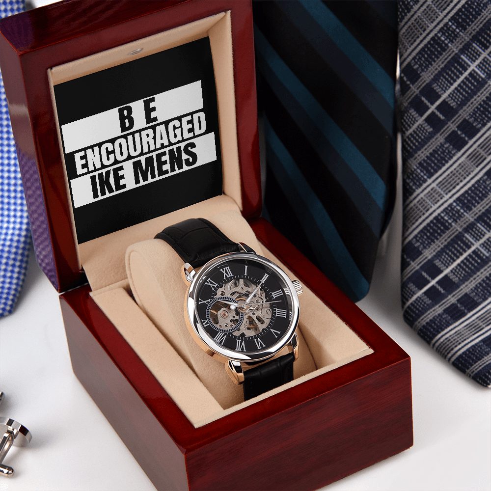 IKE MENS BE ENCOURAGED OPENWATCH MEN'S WATCH