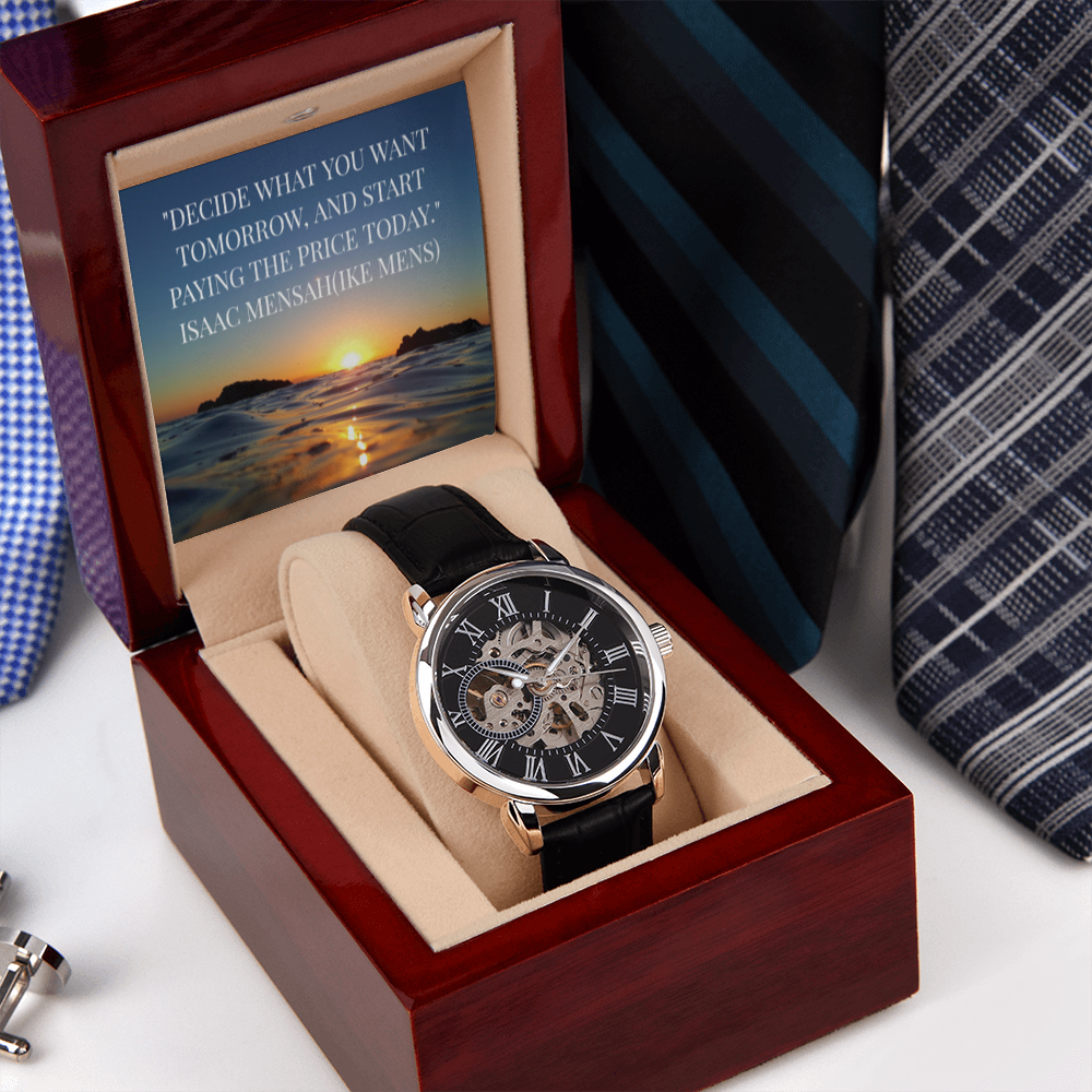 IKE MENS QUOTE OPENWORK MEN'S WATCH