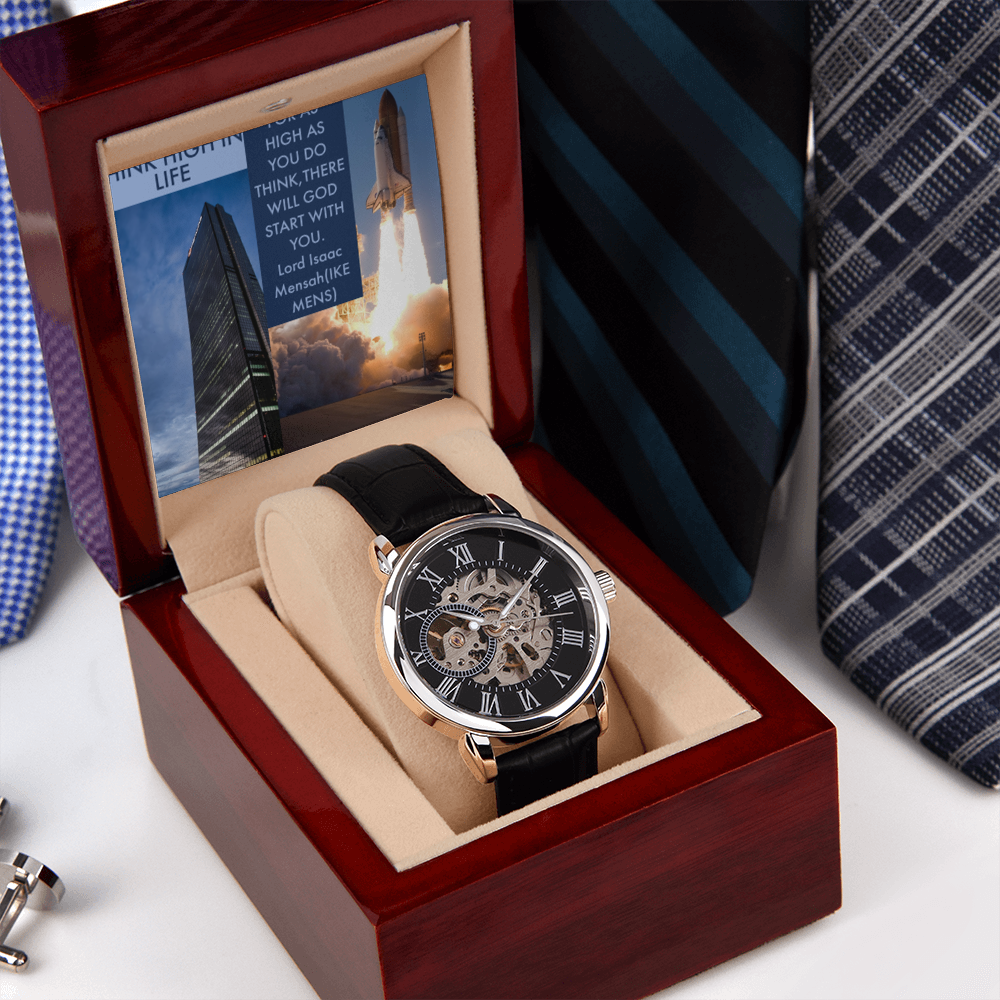 IKE MENS QUOTE OPENWORK WATCH