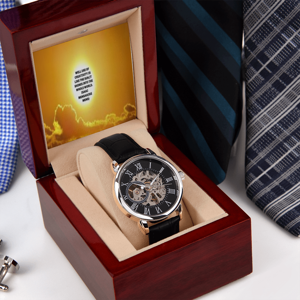 IKE MENS QUOTE OPENWORK MEN'S WATCH