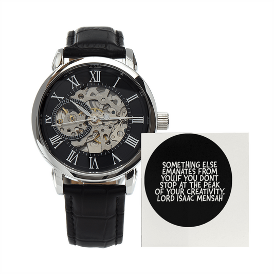 IKE MENS QUOTE OPENWORK MEN'S WATCH