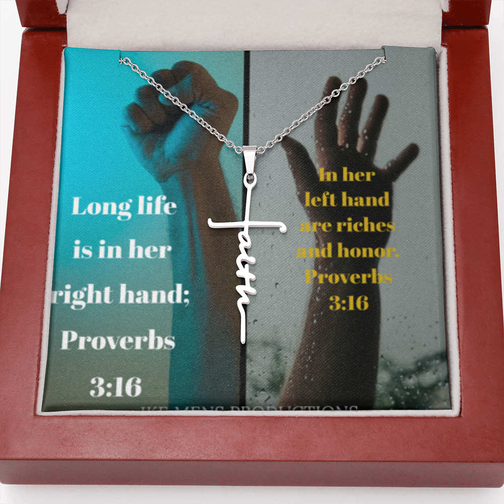 IKE MENS SCRIPTURE COLLAGE FAITH CROSS
