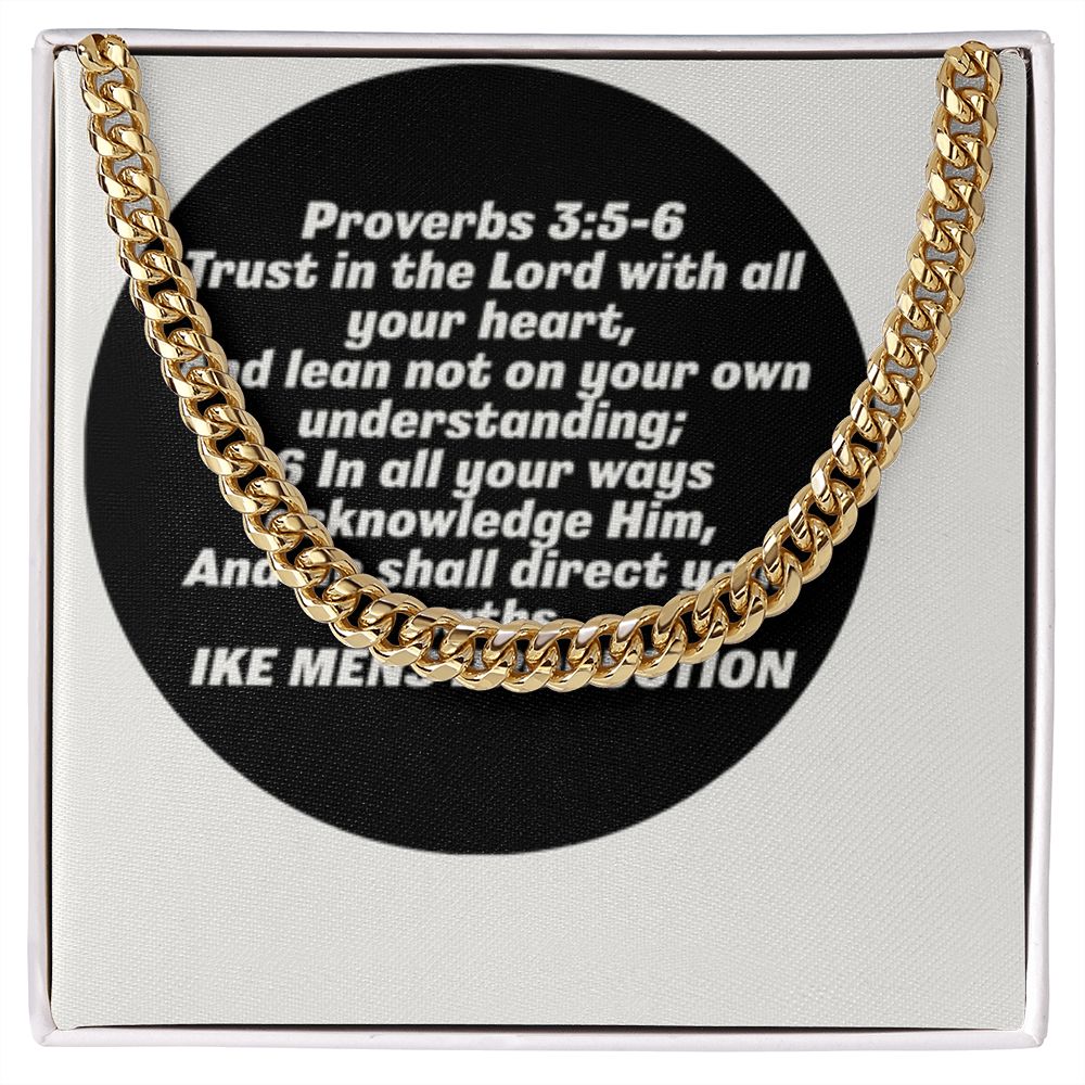 CUBAN LINK CHAIN WITH PROVERBS