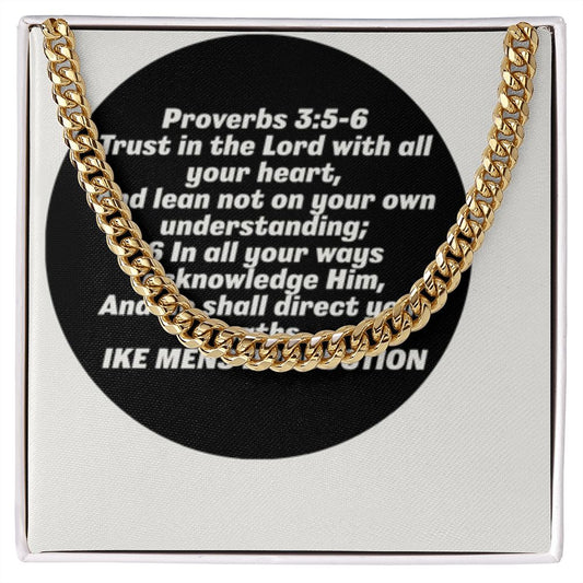 CUBAN LINK CHAIN WITH PROVERBS