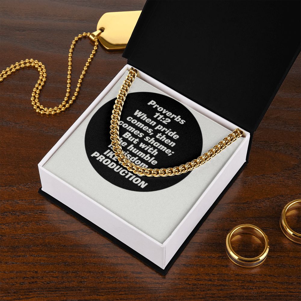 CUBAN LINK CHAIN WITH PROVERBS