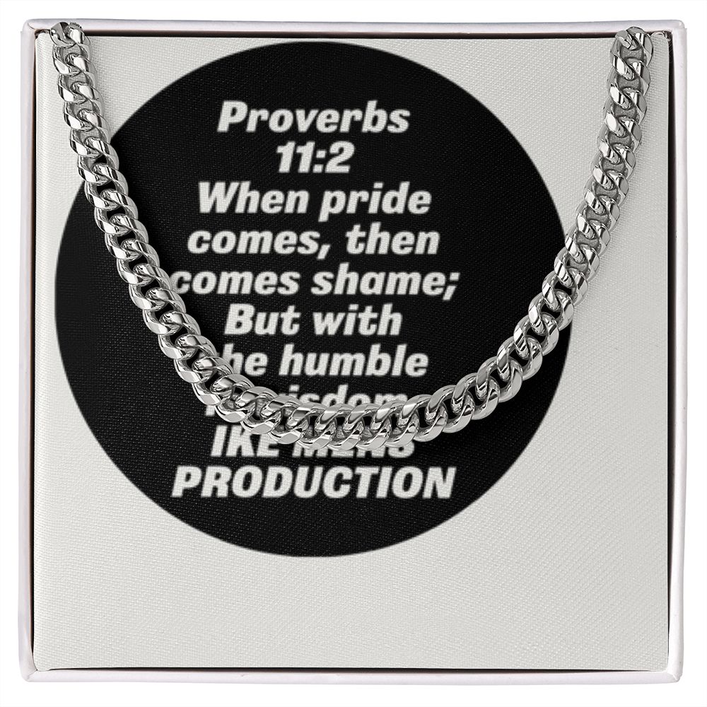 CUBAN LINK CHAIN WITH PROVERBS