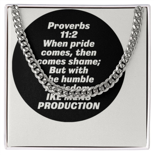 CUBAN LINK CHAIN WITH PROVERBS