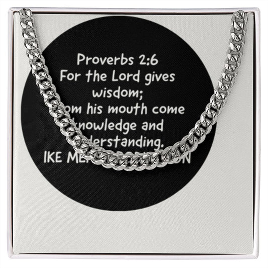 CUBAN LINK CHAIN WITH PROVERBS