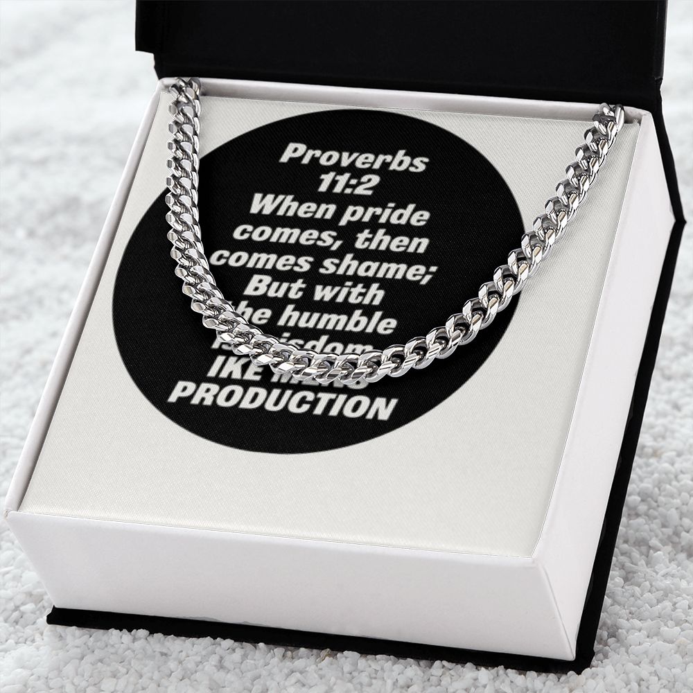 CUBAN LINK CHAIN WITH PROVERBS