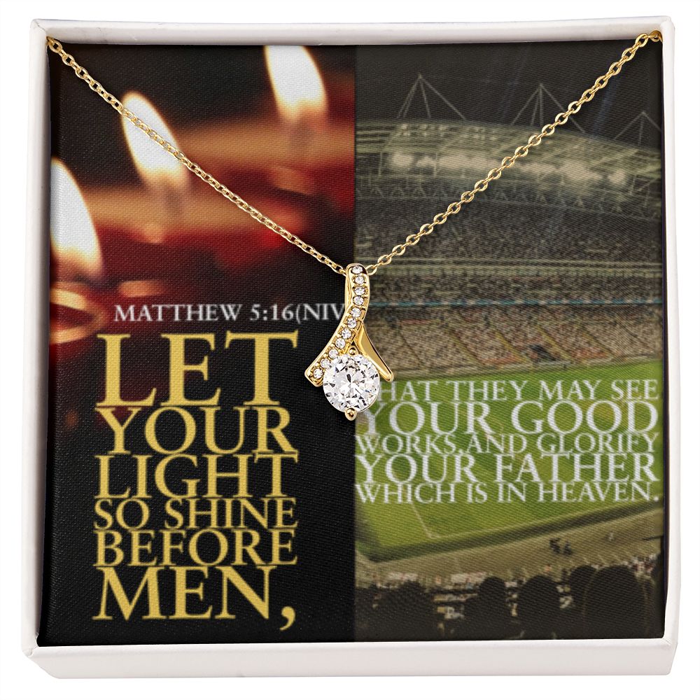 IKE MENS SCRIPTURE COLLAGE ALLURING BEAUTY NECKLACE