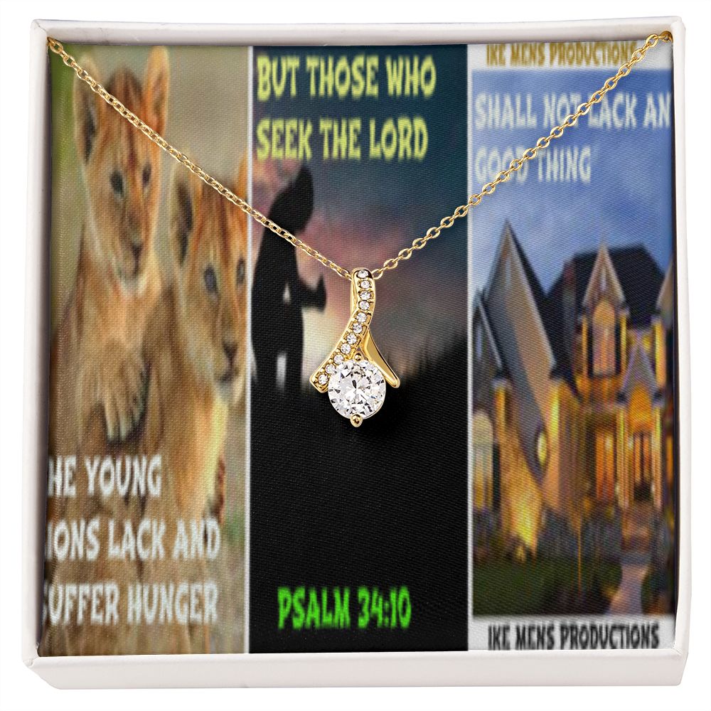 IKE MENS SCRIPTURE COLLAGE ALLURING BEAUTY NECKLACE