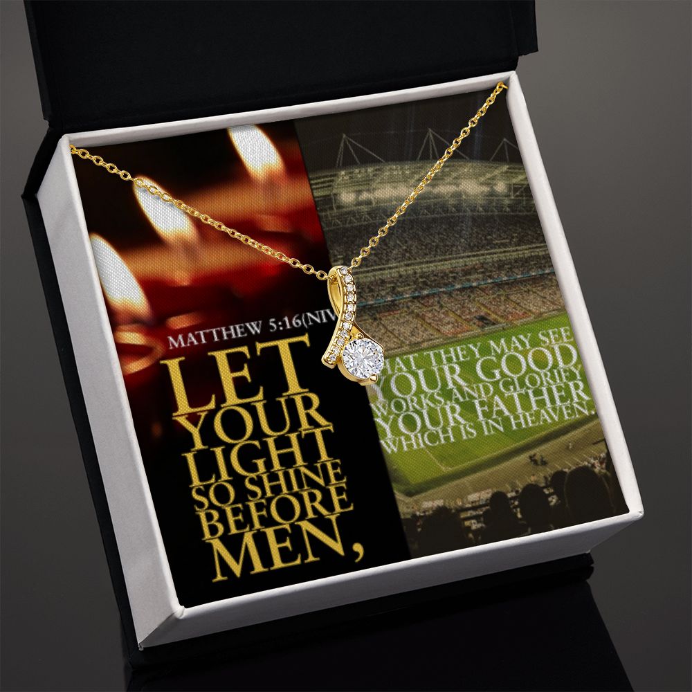 IKE MENS SCRIPTURE COLLAGE ALLURING BEAUTY NECKLACE