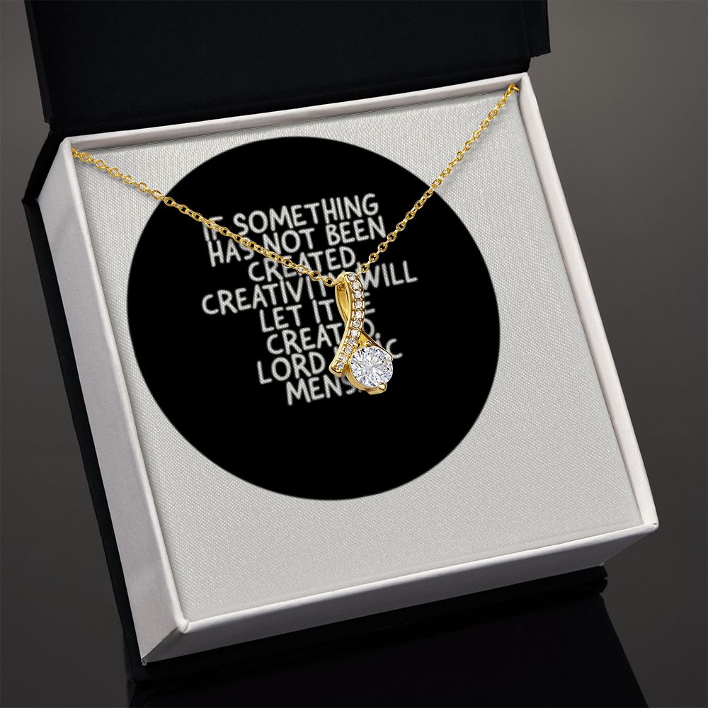 IKE MENS QUOTE ALLURING BEAUTY NECKLACE