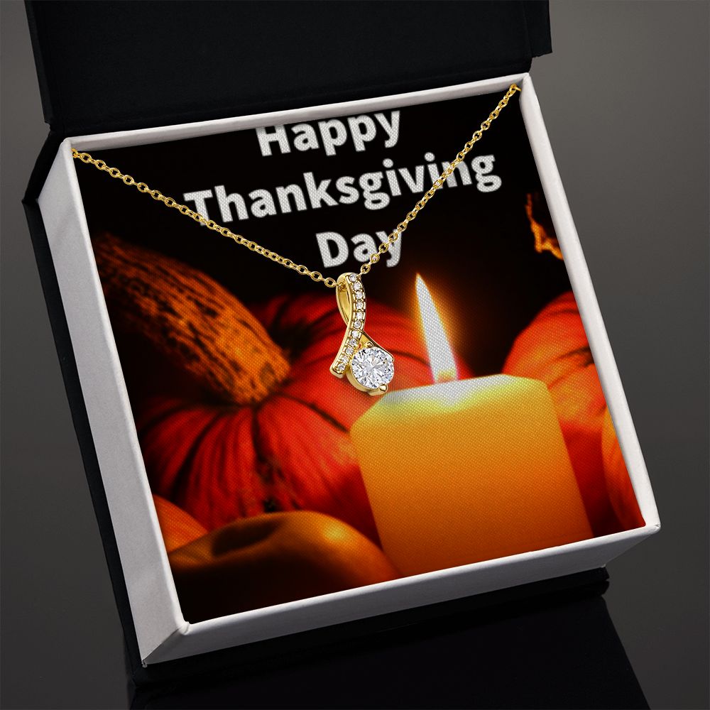 HAPPY THANKSGIVING DAY ALLURING BEAUTY NECKLACE