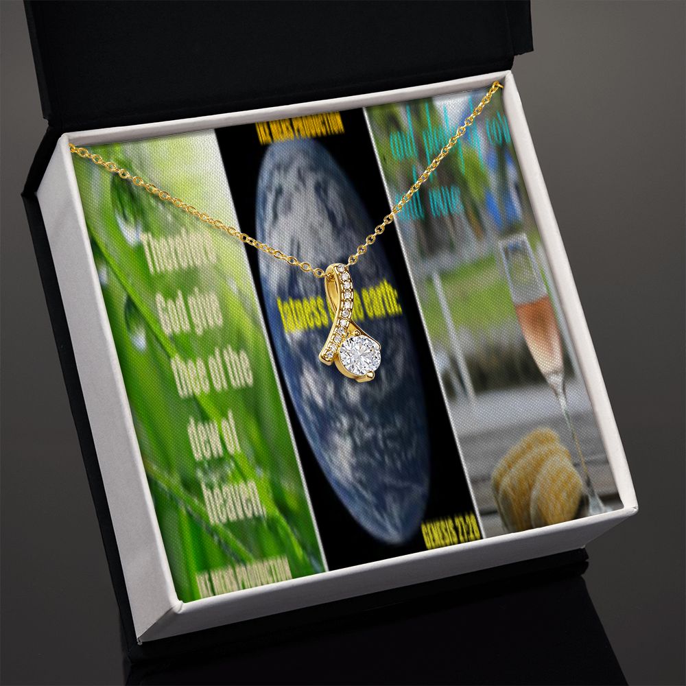 IKE MENS SCRIPTURE COLLAGE ALLURING BEAUTY NECKLACE