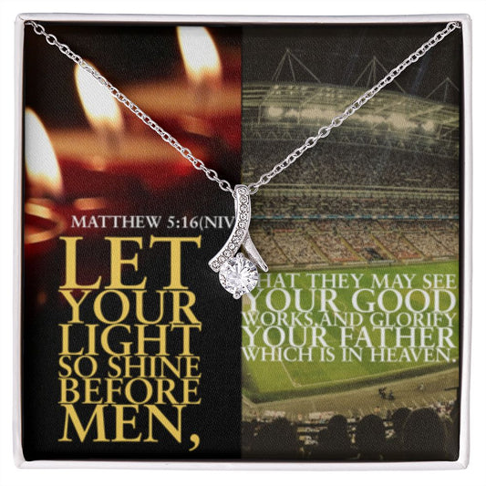 IKE MENS SCRIPTURE COLLAGE ALLURING BEAUTY NECKLACE