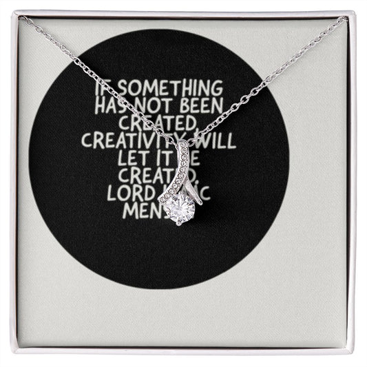 IKE MENS QUOTE ALLURING BEAUTY NECKLACE