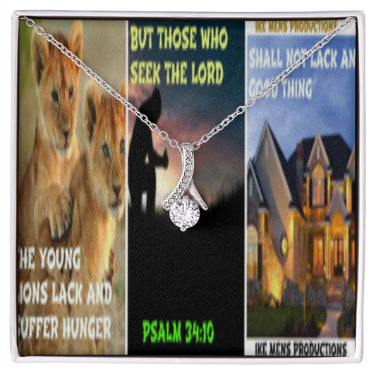 IKE MENS SCRIPTURE COLLAGE ALLURING BEAUTY NECKLACE