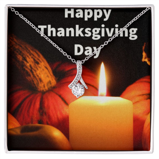 HAPPY THANKSGIVING DAY ALLURING BEAUTY NECKLACE
