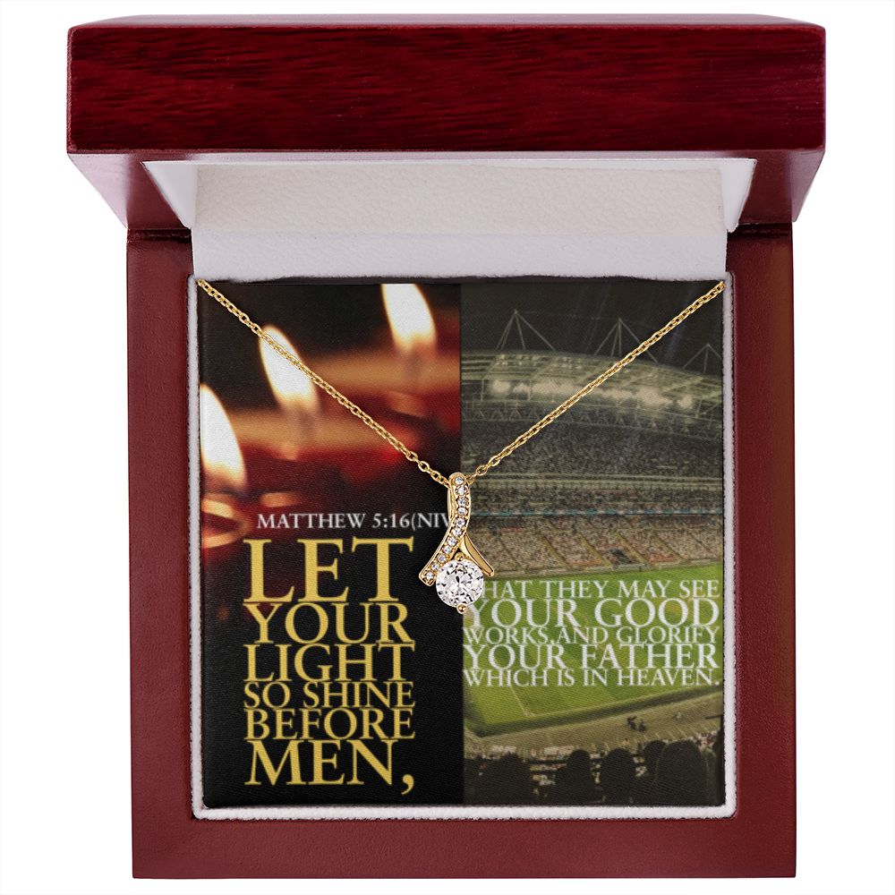 IKE MENS SCRIPTURE COLLAGE ALLURING BEAUTY NECKLACE