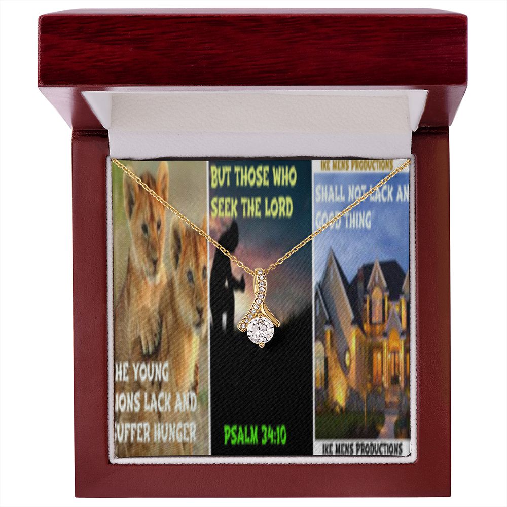 IKE MENS SCRIPTURE COLLAGE ALLURING BEAUTY NECKLACE