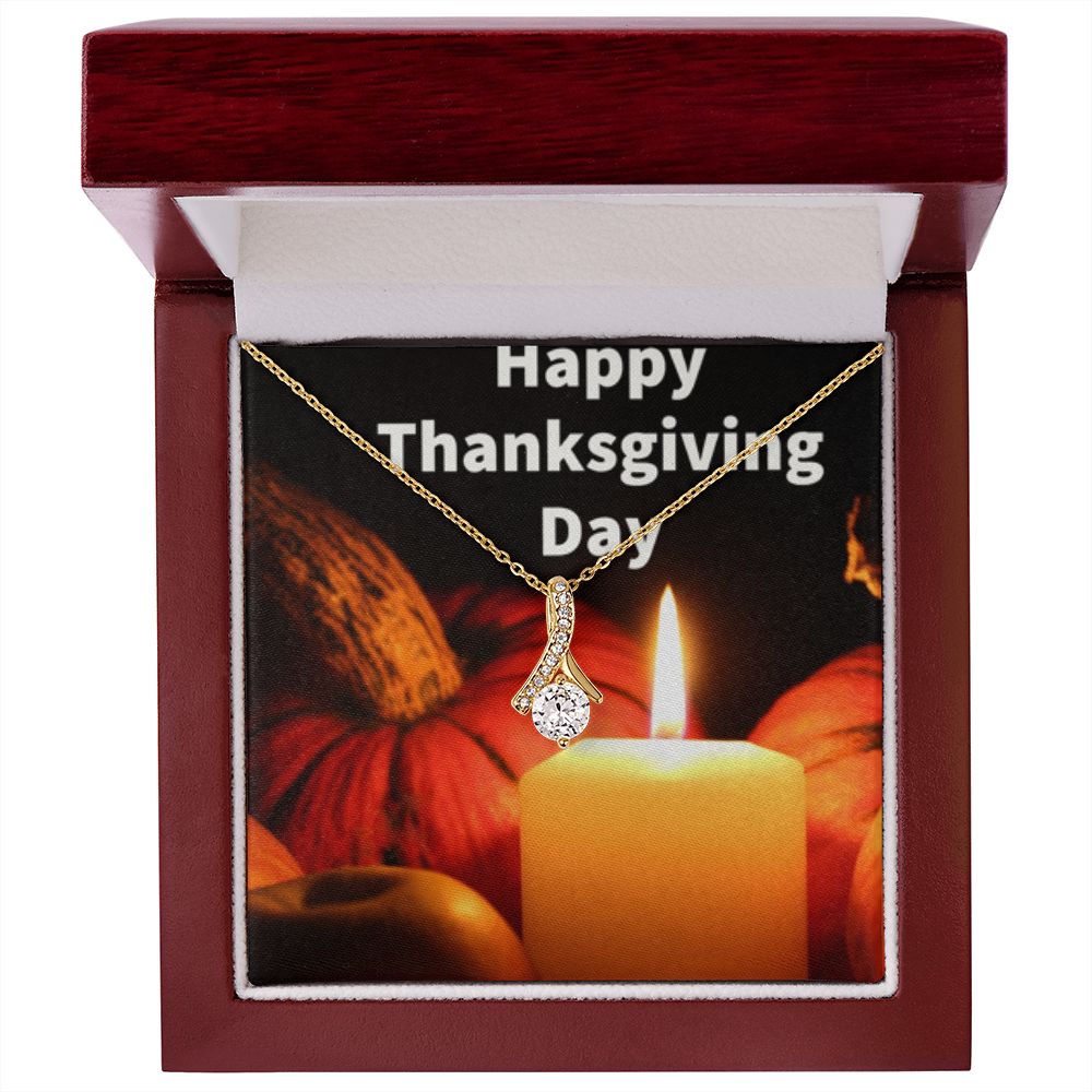 HAPPY THANKSGIVING DAY ALLURING BEAUTY NECKLACE