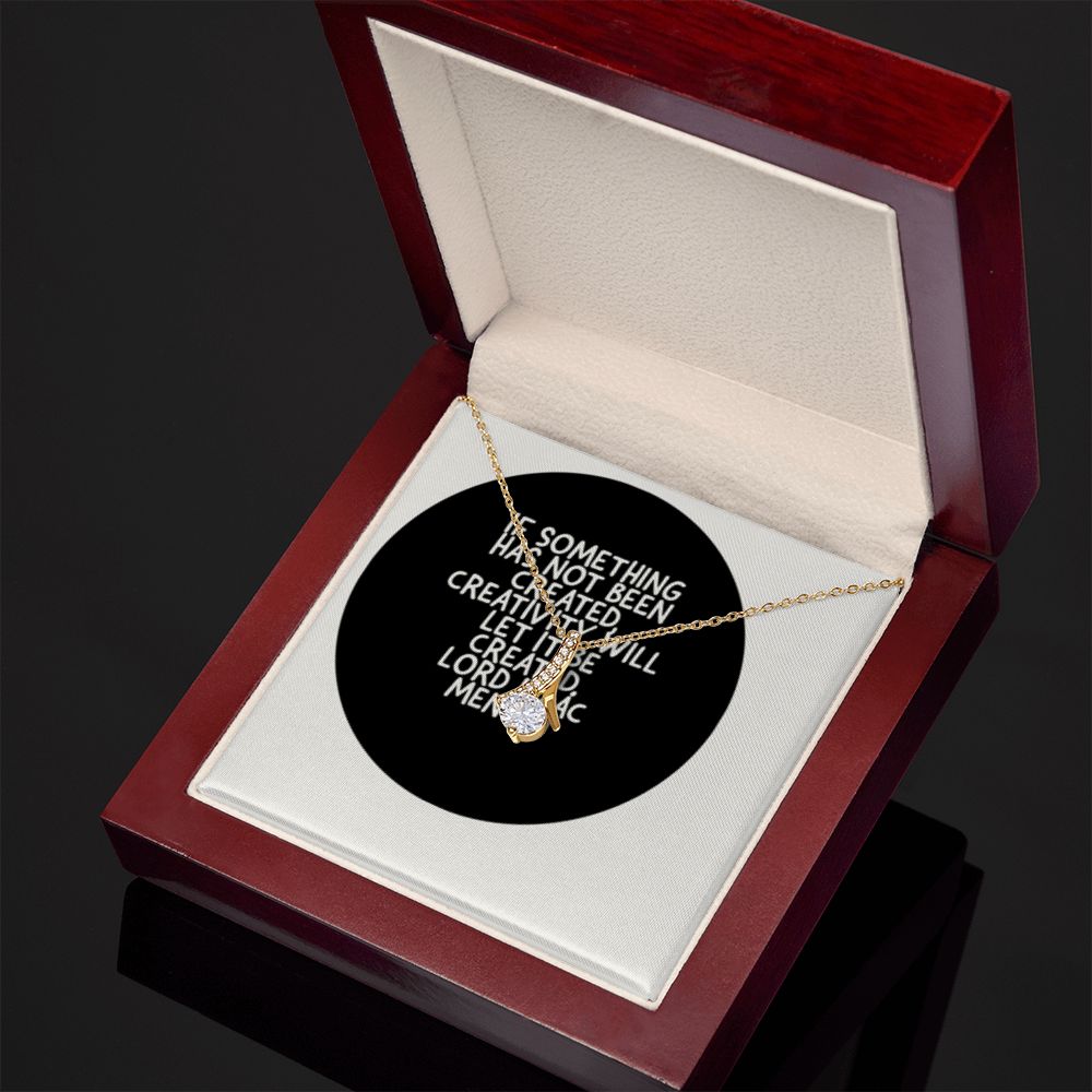 IKE MENS QUOTE ALLURING BEAUTY NECKLACE