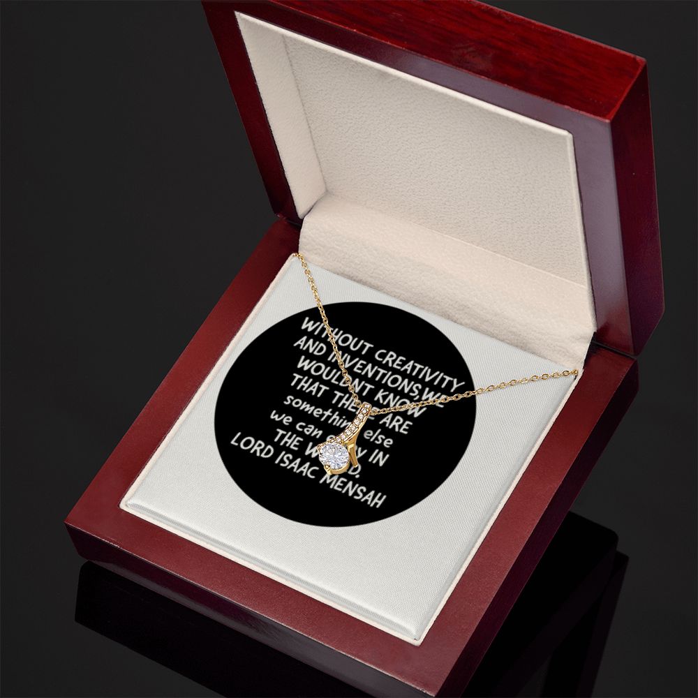 IKE MENS QUOTE ALLURING BEAUTY NECKLACE