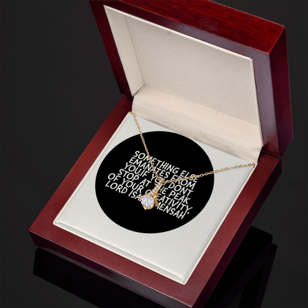 IKE MENS QUOTE ALLURING BEAUTY NECKLACE
