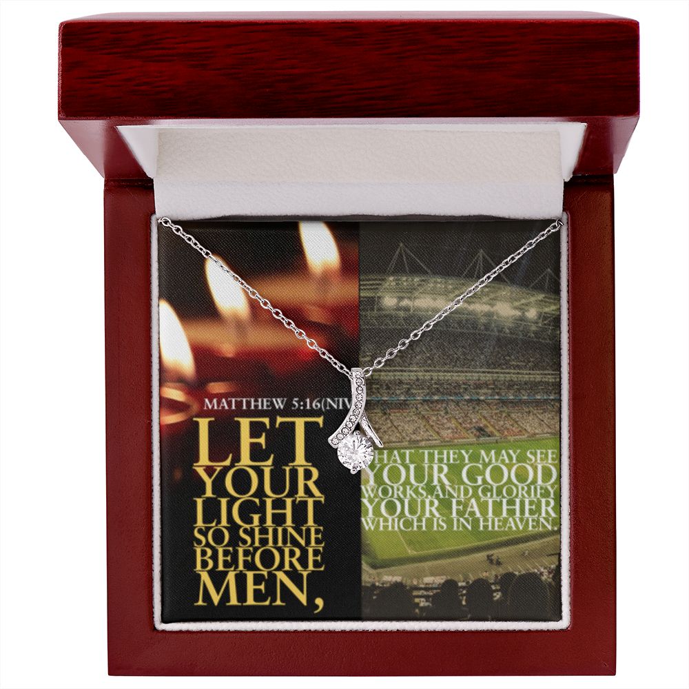 IKE MENS SCRIPTURE COLLAGE ALLURING BEAUTY NECKLACE