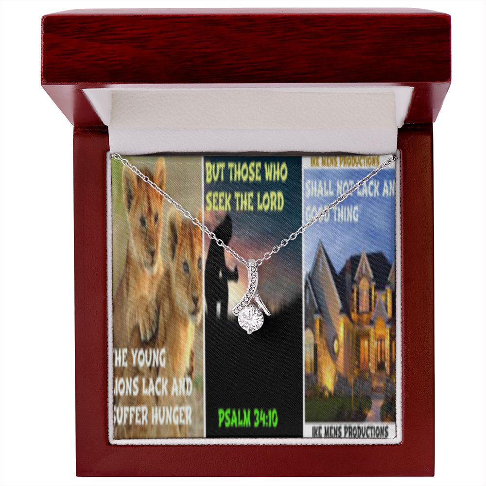 IKE MENS SCRIPTURE COLLAGE ALLURING BEAUTY NECKLACE