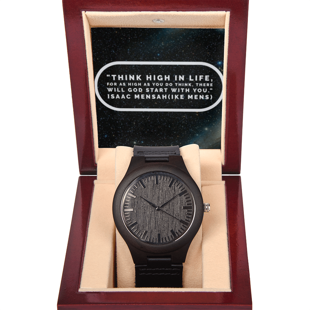 IKE MENS WOODEN WATCH