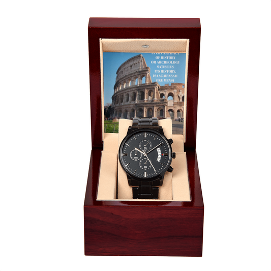 IKE MENS QUOTE BLACK CHRONOGRAPH WATCH