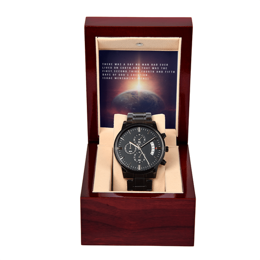 IKE MENS QUOTE BLACK CHRONOGRAPH WATCH