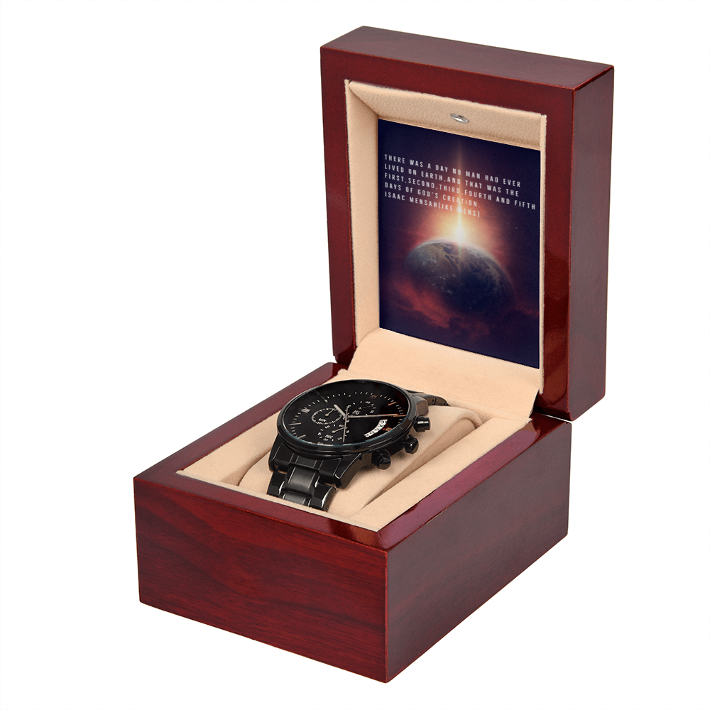 IKE MENS QUOTE BLACK CHRONOGRAPH WATCH